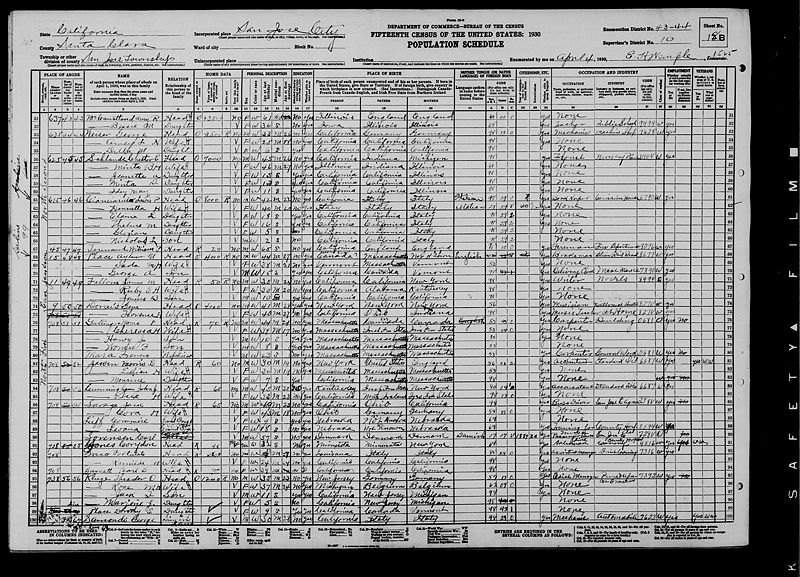 File:1930 U.S. Census - San Jose, Santa Clara, California, Page 33 of 72.jpg
