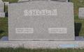 Headstone of Arthur A. and Anna Ozias Shoup