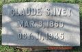 Headstone of Claude Sanders Ivey.