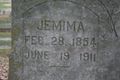 Headstone of Jammima Shoup.