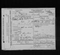 Death record of Sarah Jane Saunders. (Personal information on this record was provided by Claude Sanders Ivey.)