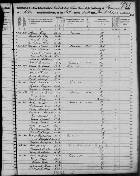 File:1850 U.S. Census - Ohio, Greene County, Beaver Creek, page 41 of 51.jpg