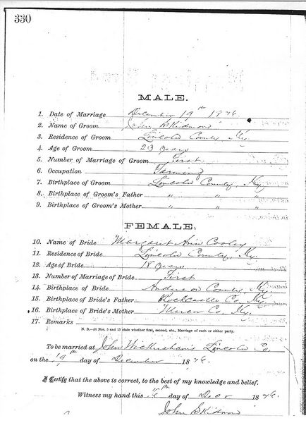 File:John H. Skidmore and Margaret Ann Cooley Marriage License.jpg