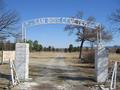 Entrance to the San Bois Cemetery, Kinta, Haskell County, Oklahoma.
