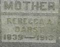 Headstone of Rebecca Ann Shoup
