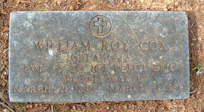 File:Headstone of William Roy Cox.jpg