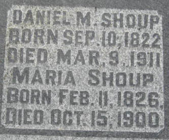 File:Daniel M. and Maria Shoup Headstone.jpg