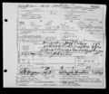 Death certificate of Perry Douglas Miller.