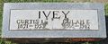 Headstone of Curtis Leon Ivey and Eula E. Rogers.