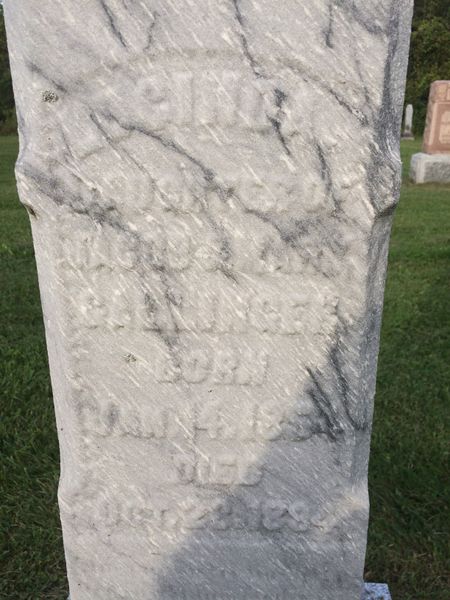File:Lucinda Gallinger, daughter of Jacob and Mary, headstone.jpg