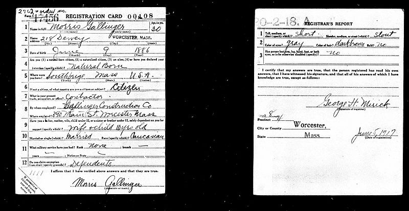 File:Morris Gallinger, World War I draft registration.jpg