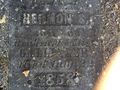 Hermon S. Gallinger headstone, close up 1