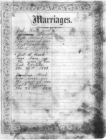 File:Heck Family Bible Marriages Page.jpg