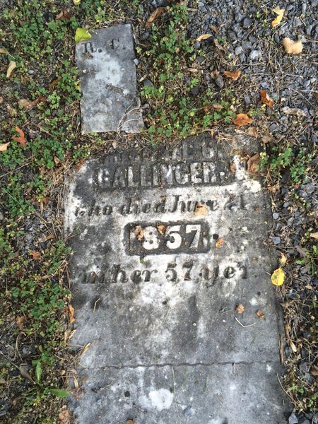 File:R. C. and Catharine, wife of George M. Gallinger, headstones.jpg