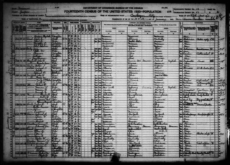 File:1920 U.S. Census - 0087, Carthage Ward 5, Jasper, Missouri, Page 11 of 15.jpg