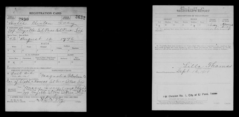 File:United States, World War I Draft Registration Cards, 1917-1918, Texas, El Paso County no 1; B-Q, page 3056 of 5662.jpg