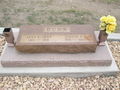 Headstone of Simeon Harmon and Anna Buletta Dunn.