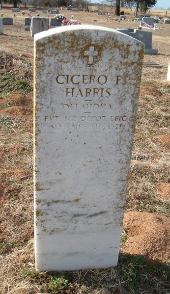 File:Headstone, Cicero Harris.jpg