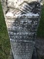 George G Gallinger and Jannet Cameron headstone, close up of upper portion