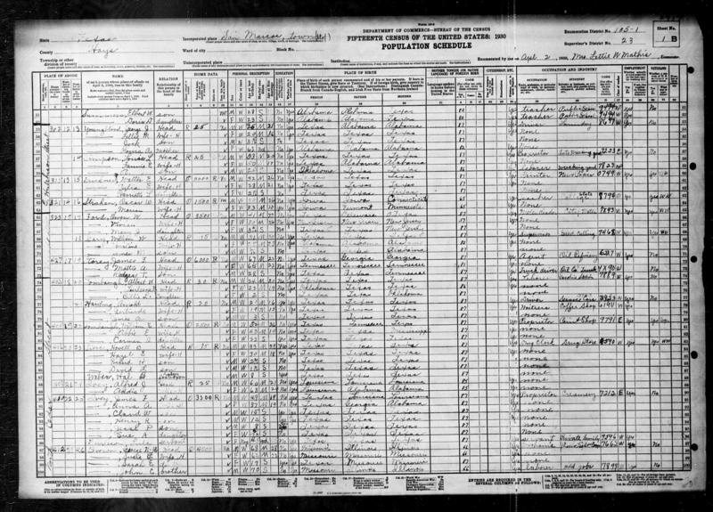 File:1930 U.S. Census - San Marcos, Hays, Texas, Page 2 of 44.jpg