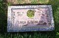 Headstone of Linda Ethel Lowe.
