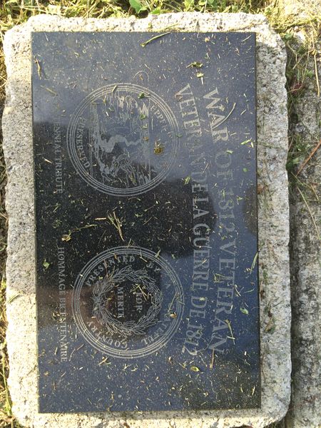 File:George G Gallinger and Jannet Cameron headstone, veteran plaque.jpg