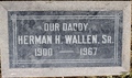 Headstone of Herman Hull Wallen, Sr.