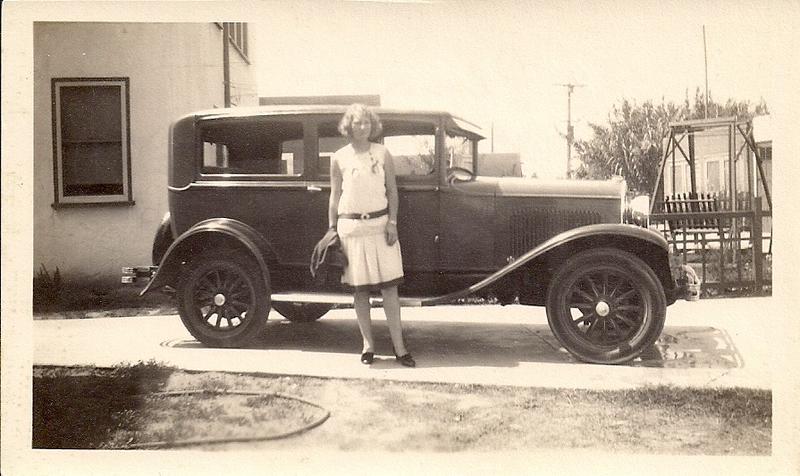 File:Dorothy Gallinger, 1928, Brand New Plymouth car.jpg