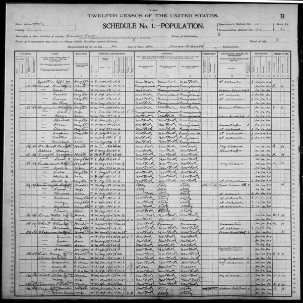 File:1900 U.S. Census - Candor Township (south part), Tioga, New York, page 24 of 28.jpg
