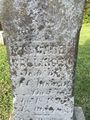 Margaret Gallinger headstone, close up